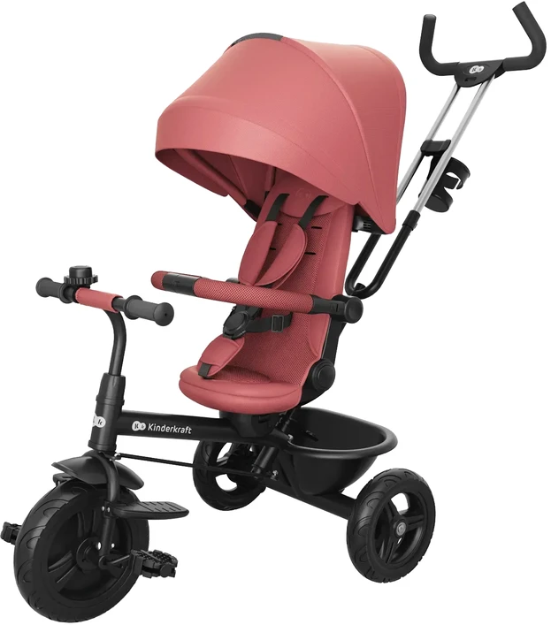 Триколісний велосипед Kinderkraft Aston 2 Plus Pink (KRASTO02PNKPL00)